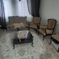 مبل چوبی کلاسیک ۹ نفره در حد نو