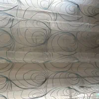 پرده حریر طرح دار
