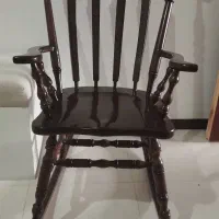 صندلی راک چوبی