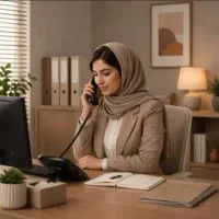 کارشناس فروش تلفنی خانم