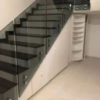 درب ضد سرقت نرده شیشه ای نرده استیل کدha005|مصالح و تجهیزات ساختمان|ساری, |دیوار