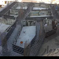 پیمانکاری ساختمان. استخر .اجرای سقف. آرماتوربند