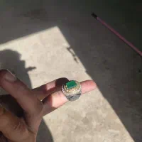 انگشتر زمرد زامبیا معدنی|جواهرات|تربتحیدریه, آسایش|دیوار