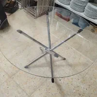 میز شیشه ای تالار . 6نفره