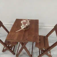 تولید میز و صندلی چوبی مسافرتی