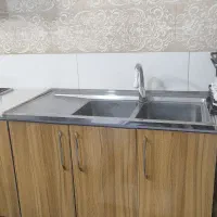 کابینت آشپزخانه زمینی|آب‌چکان و نظم‌دهنده ظروف|چاف و چمخاله, |دیوار