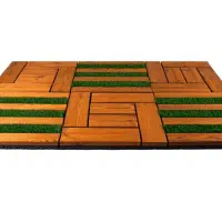 تایل چمن مصنوعی و چوب ترموود|خدمات باغبانی و درختکاری|بندرعباس, |دیوار