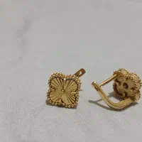 گوشواره نقره ونکلیف ایتالیا با روکش طلا|جواهرات|شیراز, زند|دیوار