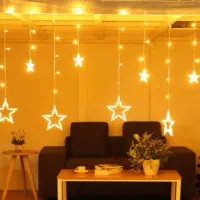 ریسه ستاره بزرگ ریسه قلبی بزرگ پشت پرده ای