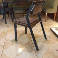 صندلی فلزی و چوبی با پارچه درجه یک|صندلی و نیمکت|ابهر, |دیوار