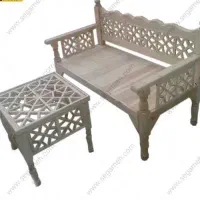 تخت سنتی دونفره بامیز|تخت و سرویس خواب|یزد, |دیوار