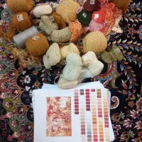 نقشه شماره بافی عروسی شاهزاده با نخ مرینوس|تابلو فرش|اردبیل, |دیوار