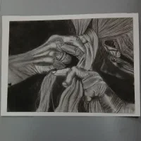 نقاشی سیاه قلم|تابلو، نقاشی، عکس|بردسکن, |دیوار