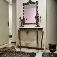 آیینه کنسول قدیمی برنز سنگین وزن|بوفه، ویترین، کنسول|تهران, شمسآباد|دیوار