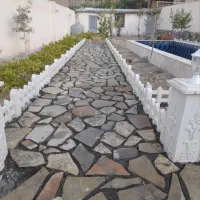 زیبا سازی باغ ویلا،محوطه سازی،جدولکاری ،سنگفرش