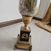 گل مصنوعی شب بو گلد کیش  گلدان ترکی پایه برنجی|گل مصنوعی|کرج, گوهردشت|دیوار