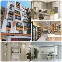 طراحی 3d آشپزخانه ،نما،محوطه|خدمات پیشه و مهارت|خرم‌آباد, |دیوار