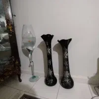 دوعدد گلدون و تنگ ماهی  گلدون وگیا سانسوریا|ماهی|پرند, فاز ۶|دیوار