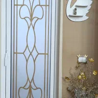 درب و پنجره دوجدارهupvc،شیشه میرال،توری پلیسه