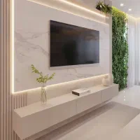 کاشی کاری و دکور تلویزیون