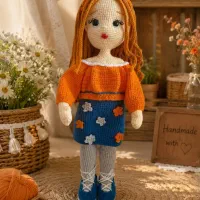 عروسک قلاب بافی