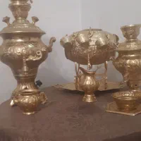 ست سماور  برقی آبکاری طلا قدیمی|صنایع دستی و سایر لوازم تزئینی|تهران, پونک|دیوار
