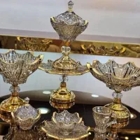 سرویس پذیرایی کریستال ۱۲ نفره آکبند مناسب جهیزیه|ظروف سرو و پذیرایی|تهران, کیانشهر|دیوار