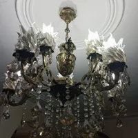 لوستر 5 شاخه برنز