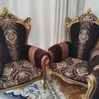 مبل سلطنتی ۹نفره تمیز و شیک|مبلمان خانگی و میز عسلی|لنجان, |دیوار