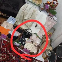 کالسکه چوبی تزئینی برای خنچه