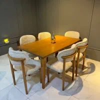 ست ۶ نفره میز غذا خوری مدل پانی