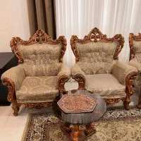 مبل سلطنتی ۹ نفره|مبلمان خانگی و میز عسلی|رشت, منظریه|دیوار