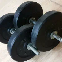یک جفت دمبل ۱۰ کیلویی|تجهیزات ورزشی|شاهین‌شهر, خانه کارگر|دیوار