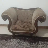 نیم ست مبل راحتی با جلو مبلی ودوعدد عسلی|مبلمان خانگی و میز عسلی|اسلام‌شهر, سیمرغ|دیوار