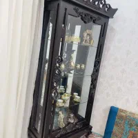 بوفه چوبی زیبا باتمام وسایلش|بوفه، ویترین، کنسول|سنندج, |دیوار