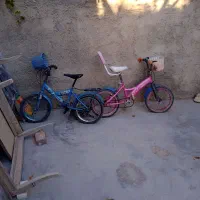فروش دو عدد دوچرخه ۱۶ویک میزو صندلی غذاخوری ۴نفره|دوچرخه، اسکیت، اسکوتر|قروه, |دیوار