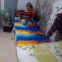 تخت پسرانه با تشک در حد نو