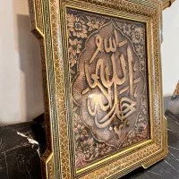 تابلو قلم‌زنی اصفهان با قاب خاتم‌کاری|تابلو، نقاشی، عکس|تهران, مرزداران|دیوار