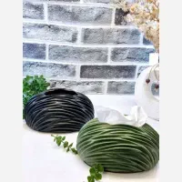 قالب  دست دوم جای دستمال کاغذی بیضی چین دار