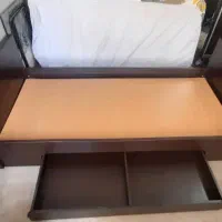 تخت تک نفره MDF طرح کتابخانه‌دار|تخت و سرویس خواب|اصفهان, لاله|دیوار