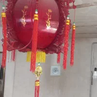 لوستر آویز با چراغ