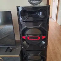 دو عدد اسپیکر دیجی دار و رقص نور دار قوی، میکروفون|سیستم صوتی خانگی|هشتگرد, شهرک پارسیان|دیوار