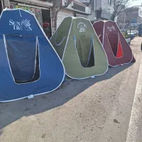 چتر مفتولی درجه یک ضدآب مشمایی و چادربرزنت