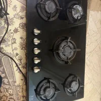گاز پنج شعله شیشه ای ناب استیل