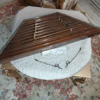 سنتور قدیمی چوب گردو مهر‌دار اصیل