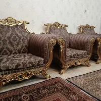 مبل سلطنتی 9نفره و ناهارخوری 8نفره|مبلمان خانگی و میز عسلی|بناب, |دیوار