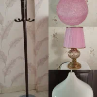 آباژور/ 2 چراغ آویز / جا لباسی ایستاده  پرده (نو)|حراج|تهران, تهرانپارس غربی|دیوار