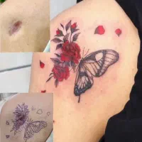 تتو بدن خانم ها کاور تتو های قدیمی