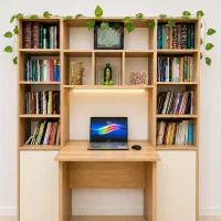 میزتحریر و کتابخانه نو