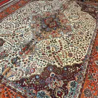 جفت قالی ۶متری دستباف کرم پیازی آذرشهر|فرش|تهران, اکباتان|دیوار